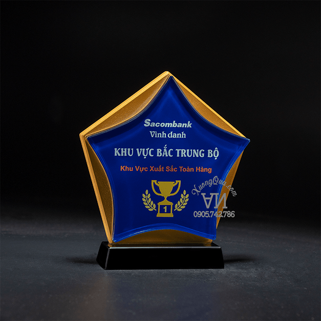 Cúp khối ngôi sao ngũ giác