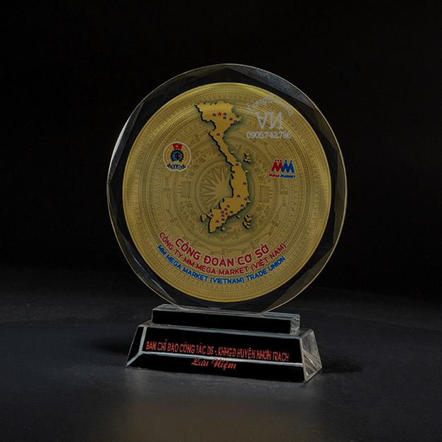 Kỷ niệm chương tròn, in mặt trống đồng