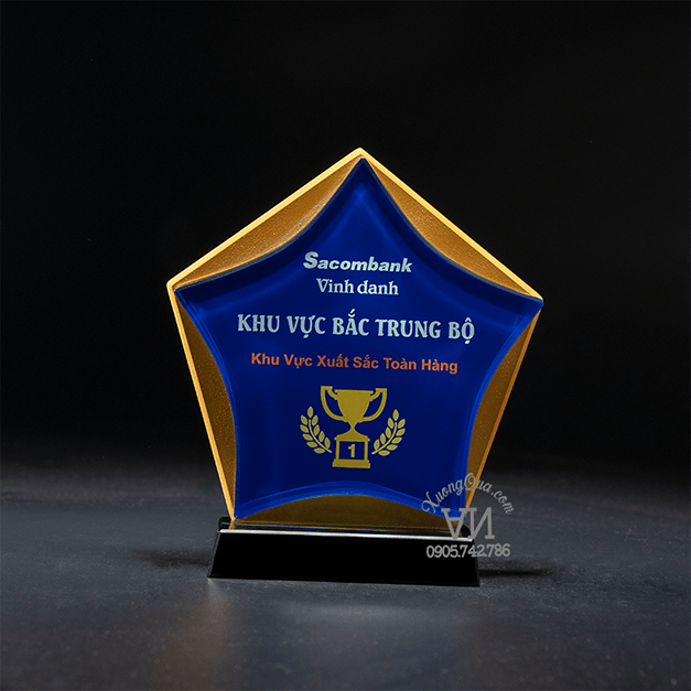 Cúp khối ngôi sao ngũ giác