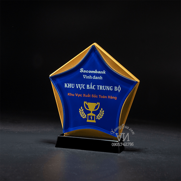 Cúp khối ngôi sao ngũ giác